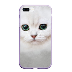 Чехол для iPhone 7Plus/8 Plus матовый Белый котик