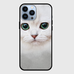 Чехол для iPhone 13 Pro Max Белый котик