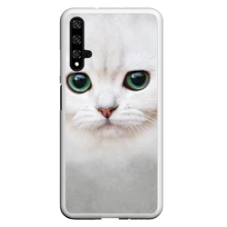 Чехол для Honor 20 Белый котик