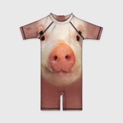 Детский купальный костюм 3D Хрюшка мордашка крупный пятак