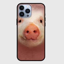 Чехол для iPhone 13 Pro Max Хрюшка мордашка крупный пятак