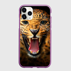 Чехол для iPhone 11 Pro матовый Леопард