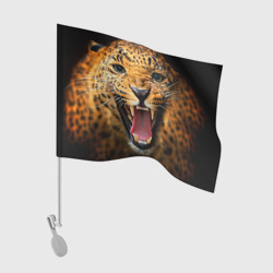Флаг для автомобиля Леопард