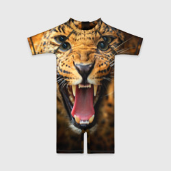 Детский купальный костюм 3D Леопард