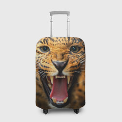 Чехол для чемодана 3D Леопард