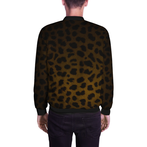Мужской бомбер 3D Леопард, цвет черный - фото 4
