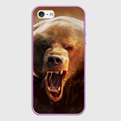 Чехол для iPhone 5/5S матовый Медведь