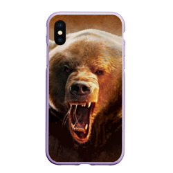 Чехол для iPhone XS Max матовый Медведь