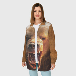 Женская рубашка oversize 3D Медведь - фото 2