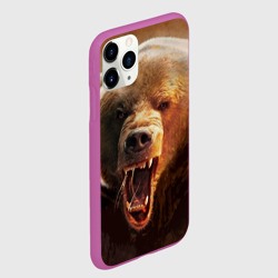 Чехол для iPhone 11 Pro матовый Медведь - фото 2
