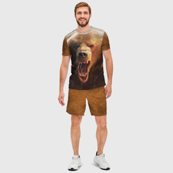 Мужской костюм с шортами 3D Медведь - фото 2
