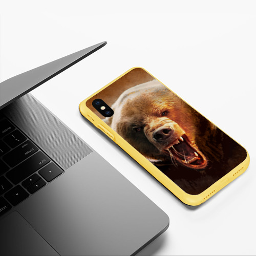 Чехол для iPhone XS Max матовый Медведь Фото 01 Чехол для iPhone XS Max матовый Медведь Фото 01