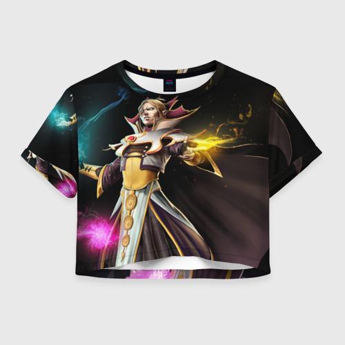 Женская футболка Crop-top 3D Invoker