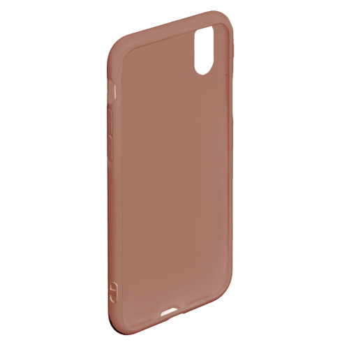 Чехол для iPhone XS Max матовый Invoker, цвет коричневый - фото 4