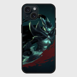 Чехол силиконовый для Apple iPhone 15 матовый Phantom Assassin