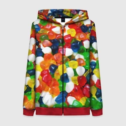 Женская толстовка 3D на молнии Мармелад