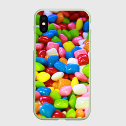 Чехол для iPhone XS Max матовый Конфетки