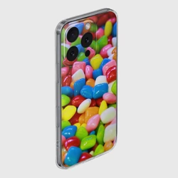 Чехол для iPhone 16 Pro Max силиконовый с защитой камеры Конфетки - фото 2