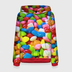 Женская толстовка 3D Конфетки