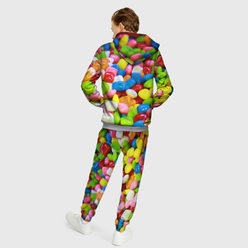 Мужской костюм с толстовкой 3D Конфетки, цвет меланж - фото 4