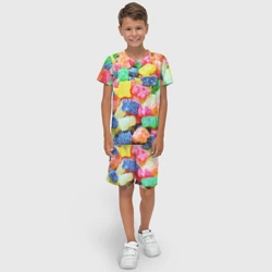 Детский костюм с шортами 3D Мармеладные мишки - фото 2