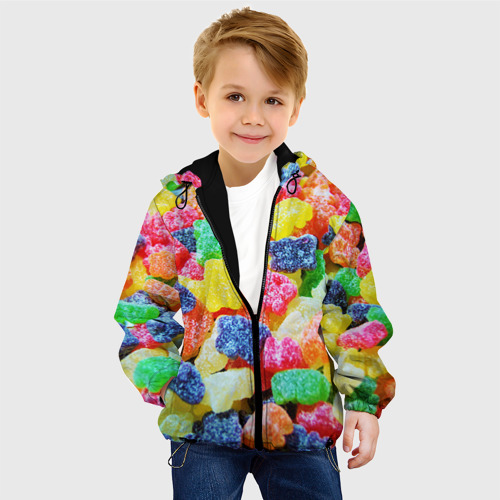 Детская куртка 3D Мармеладные мишки, цвет черный - фото 3