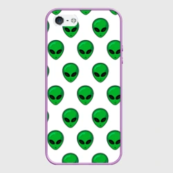 Чехол для iPhone 5/5S матовый Пришелец