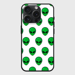 Чехол силиконовый для Apple iPhone 15 Pro матовый Пришелец