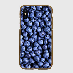 Чехол для iPhone XS Max матовый Черника