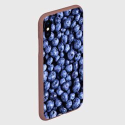 Чехол для iPhone XS Max матовый Черника - фото 2