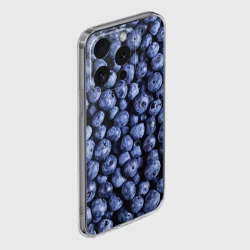 Чехол для iPhone 15 Pro Max силиконовый с защитой камеры Черника - фото 2