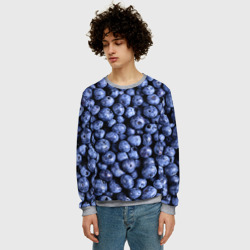 Мужской свитшот 3D Черника - фото 2
