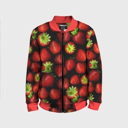 Детский бомбер 3D Клубничка