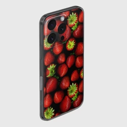 Чехол для iPhone 16 Pro силиконовый с защитой камеры Клубничка - фото 2