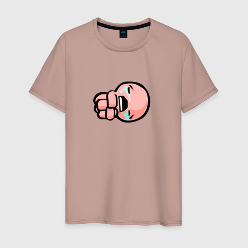 Мужская футболка хлопок Isaac, цвет пыльно-розовый