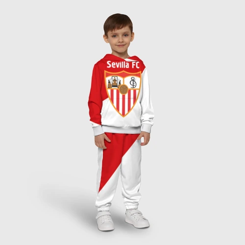 Детский костюм с толстовкой с принтом Севилья, фото на моделе #1