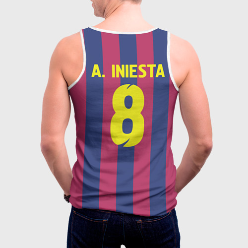 Мужская майка 3D A. Iniesta, цвет 3D печать - фото 4