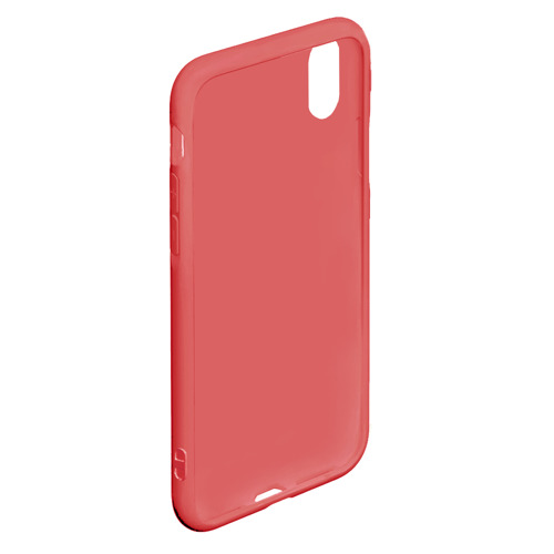 Чехол для iPhone XS Max матовый Pique, цвет красный - фото 4