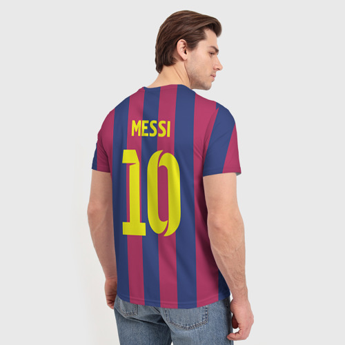 Мужская футболка 3D Messi, цвет 3D печать - фото 4