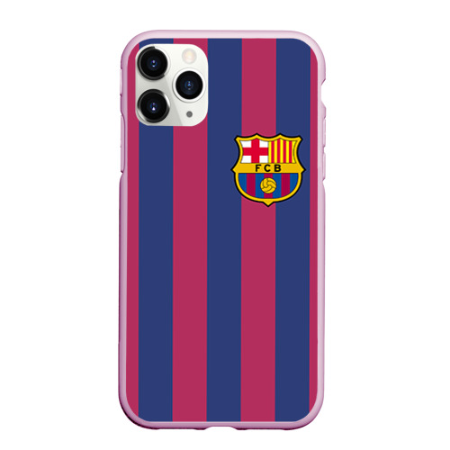 Чехол для iPhone 11 Pro Max матовый Messi, цвет розовый