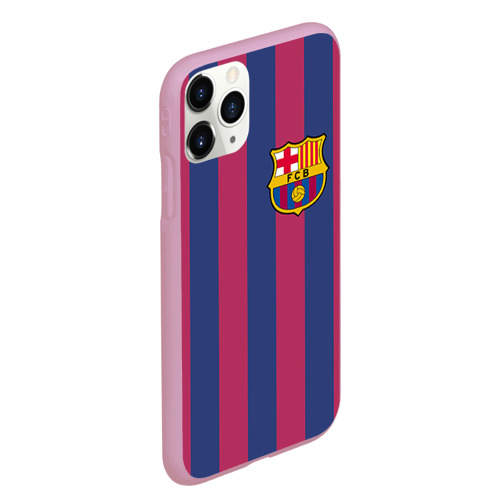 Чехол для iPhone 11 Pro Max матовый Messi, цвет розовый - фото 3