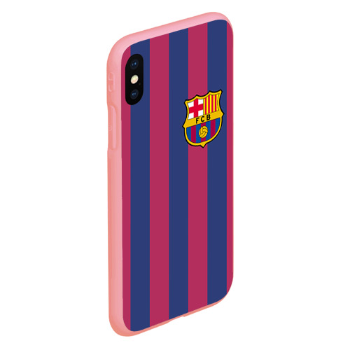 Чехол для iPhone XS Max матовый Messi, цвет баблгам - фото 3