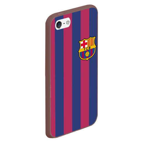 Чехол для iPhone 5/5S матовый Messi, цвет коричневый - фото 3