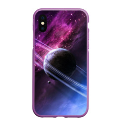 Чехол для iPhone XS Max матовый Космос