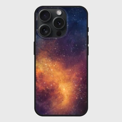 Чехол силиконовый для Apple iPhone 15 Pro Мax матовый Космос