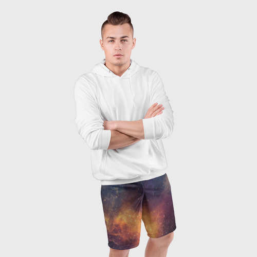 Мужские шорты спортивные Космос, цвет 3D печать - фото 5