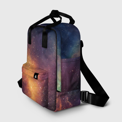 Женский рюкзак 3D с принтом Космос, фото на моделе #1