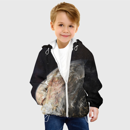 Детская куртка 3D Плутон, цвет белый - фото 3