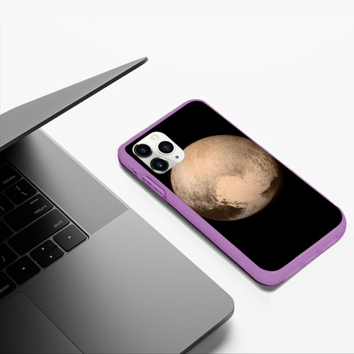 Чехол для iPhone 11 Pro Max матовый Плутон, цвет фиолетовый - фото 5