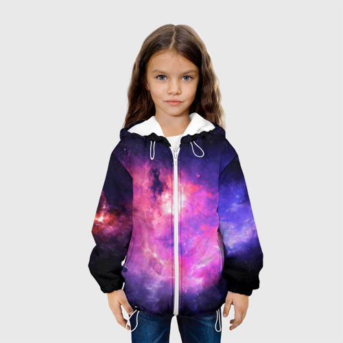 Детская куртка 3D Космос, цвет белый - фото 4